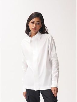 No Grey Area - White Ether Wings Boxy Shirt
