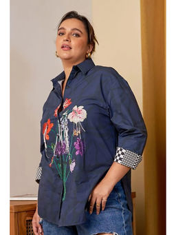 Verb - Navy Blue Elsie Shirt