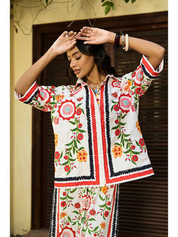 Verb - Ivory Blair Embroidered Shirt