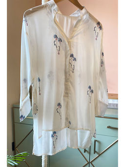 Kapraaha - Off-Mughal White Muslin Shirt