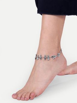 Abdesigns - Silver Oxidised Anklets