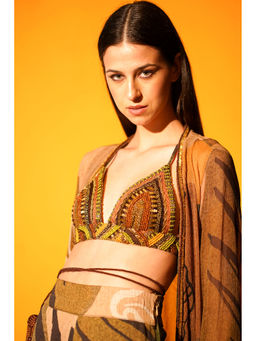 Nikita Mhaisalkar - African Baroque Hand Embroidered Bralette