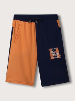 Blue Giraffe - Boys Multi-Color Colorblocked Regular Fit Shorts