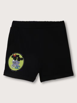 Blue Giraffe - Girls Black Solid Regular Fit Shorts