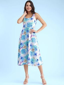 FABLE STREET - Fit And Flare Dress Blue