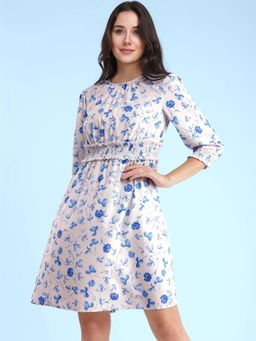 FABLE STREET - Floral Dress White
