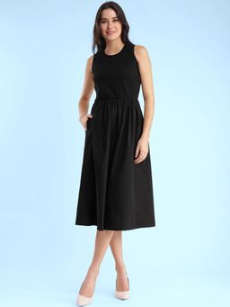 FABLE STREET - Cotton Dress Black
