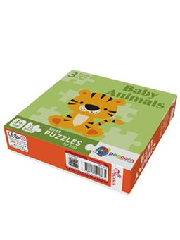 Popcorn Games & Puzzles - Super Puzzles for Kids Baby Animals (Pack of 3)