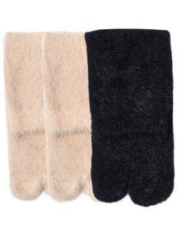 NEXT2SKIN - Women's Fur Winter Ankle Thumb Socks-Multi-Color (Pack of 3)
