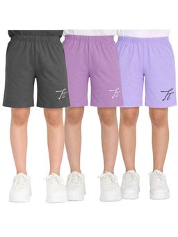 TotzTouch - Stylish Elastic Multi-color Shorts (Pack of 3)