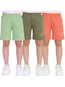 TotzTouch - Stylish Elastic Multicolor Shorts (Pack of 3)
