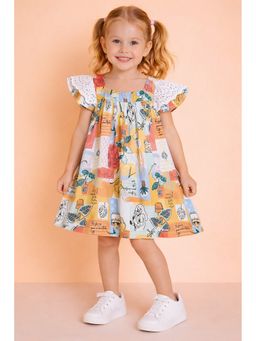 Stylo Bug - Girls All Over Print Multicolor A-Line Dress