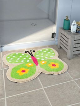 Saral Home - Microfiber Anti-Skid Bathmat - (Green, 45 x 55 cm)