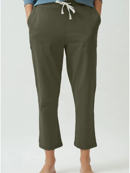 Saltpetre - Women Olive Comfortable Elasticated Waistband with Drawstrings Track Pant