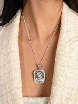 METALM - 925 Silver Jesus Crown of Thorns Pendant