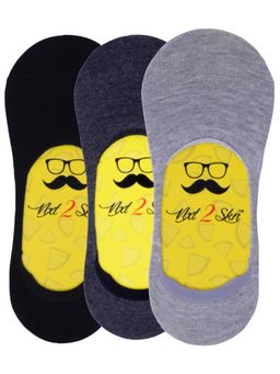 NEXT2SKIN - Mens Turkish Cotton Towel Socks - Pack of 3 (Black:Dark Grey:Light Grey)