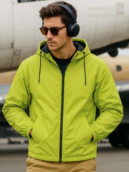 Bewakoof - Air 1.0 Men's Green Oversized Windcheater Jacket
