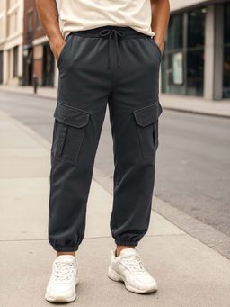 Bewakoof - Air 1.0 Men's Grey Super Loose Fit Cargo Joggers
