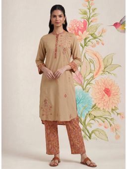 Lakshita - Maneri Pink Embroidered Kurta and Pant
