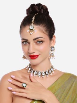 Zaveri Pearls - Kundan Bridal Jewellery Set- ZPFK16757