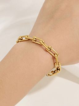 Designs & You - Gold Plated Stainless Steel Anti Tarnish Rope Design Bracelet