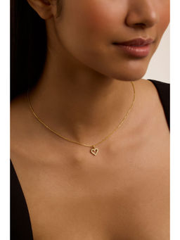 Ted Baker - Gold Plated Crystal Halo Heart Pendant Necklace