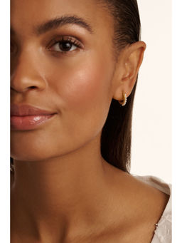 Ted Baker - White Pearl Stylish Hoop Earrings