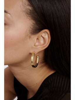 Ted Baker - Gold Statement Half Hoop Earrings