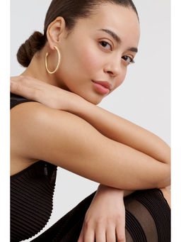 Ted Baker - White Crystal Stone Studded Hoop Earrings