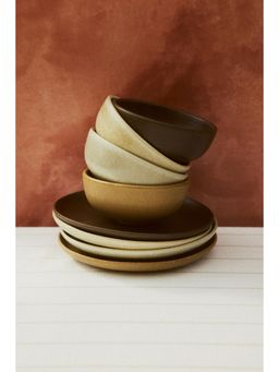 H&M - Beige 4-Pack Stoneware Bowls