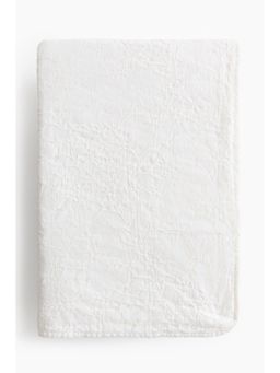 H&M - White Jacquard-Weave Bedspread