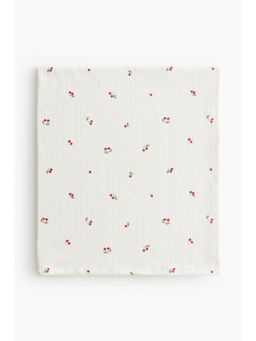 H&M - White Pointelle-Knit Baby Blanket