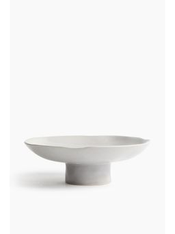 H&M - Grey Footed Stoneware Bowl