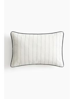 H&M - White Linen-Blend Cushion Cover