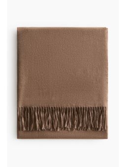 H&M - Brown Fringed Blanket