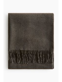 H&M - Grey Fringed Blanket
