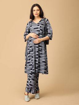 The Mom Store - Stroke Of Chic Maternity And Nursing Co Ord (Set of 2)