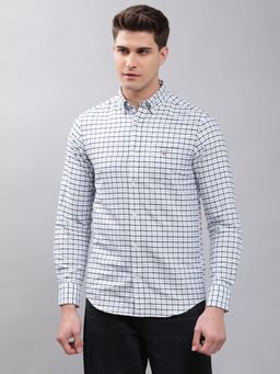 GANT - Men White Checks Regular Shirt