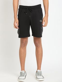 Club York - Black Solid Shorts