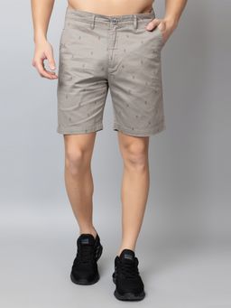 Club York - Grey Printed Woven Shorts