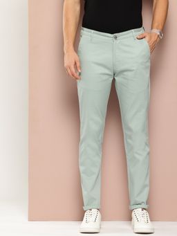 Club York - Mint Green Solid Chinos