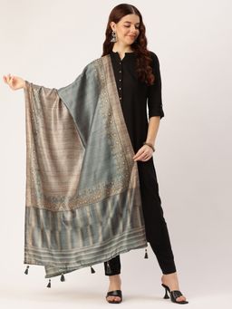 Sangam Prints - Multi Color Cotton Printed Traditional Tassel Dupatta
