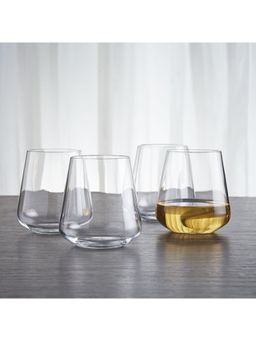 Bohemia Crystal - Sandra Whiskey Glass Set, 400ml, Set of 6 ,Transparent