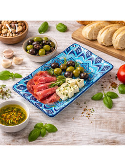 NFI Essentials - Blue Ceramic Serving Platter