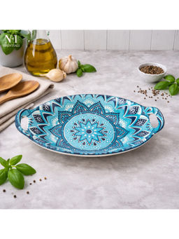 NFI Essentials - Blue Ceramic Serving Platter