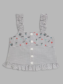 Elle Kids - Girls Multi Checked Top