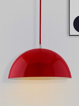 Homesake - Metallic Red Glossy Pendant Light 10Inch