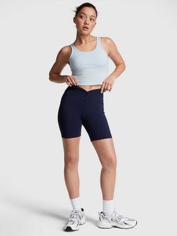 Victoria's Secret - Blue 6 Cotton Twist Waist Biker Shorts (XS)