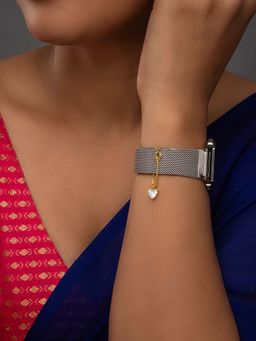 Sica Jewellery - 925 Silver Heart Solitaire Watch Charm