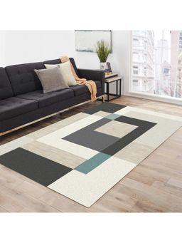 OBSESSIONS - Super Soft Anti-Static Polypropylene Bedside Runner, Beige & Grey